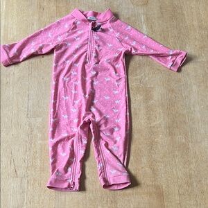 Loved - Pink Kids One Piece with Whale Print